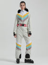 Women's Gsou Snow Padded V Stripe Ski Suit