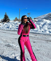 Women's Gsou Snow Classic Faux-Fur Trim Flare Dawn Ski Jumpsuit