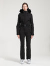 Women's Gsou Snow Classic Faux-Fur Trim Dawn One Piece Jumpsuit Snowsuits