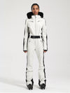Women's Gsou Snow Classic Faux-Fur Trim Dawn One Piece Snowsuit