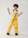 Kid's Air Pose Oblique Zipper Cargo Snow Bibs Pants