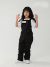 Kid's Air Pose Oblique Zipper Cargo Snow Bibs Pants