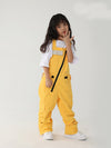 Kid's Air Pose Oblique Zipper Cargo Snow Bibs Pants