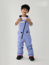 Kid's Air Pose Oblique Zipper Cargo Snow Bibs Pants