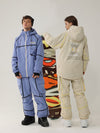 Women's Air Pose Mountain Breaker Stripe Cargo Snow Jacket & Pants