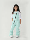Kid's Air Pose Oblique Zipper Cargo Snow Bibs Pants