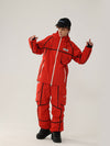 Men's Air Pose Mountain Breaker Stripe Cargo Snow Jacket & Pants