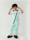 Kid's Air Pose Oblique Zipper Cargo Snow Bibs Pants