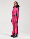 Women's Gsou Snow Classic Faux-Fur Trim Dawn One Piece Jumpsuit Snowsuit