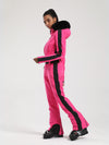 Women's Gsou Snow Classic Faux-Fur Trim Dawn One Piece Jumpsuit Snowsuit