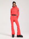 Women's Gsou Snow Classic Belted Flare Ski Suit One Piece