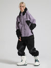 Women's Gsou Snow Glowing Snowboard Jacket & Pants Sets