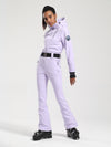 Women's Gsou Snow Classic Belted Flare Ski Suit One Piece