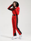Women's Gsou Snow Classic Faux-Fur Trim Flare Dawn Ski Jumpsuit