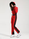 Women's Gsou Snow Classic Faux-Fur Trim Flare Dawn Ski Jumpsuit