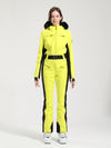 Women's Gsou Snow Classic Faux-Fur Trim Flare Dawn Ski Jumpsuit
