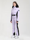 Women's Gsou Snow Classic Faux-Fur Trim Flare Dawn Ski Jumpsuit
