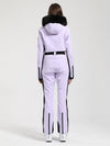 Women's Gsou Snow Classic Faux-Fur Trim Flare Dawn Ski Jumpsuit