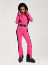 Women's Gsou Snow Classic Faux-Fur Trim Flare Dawn Onesie Ski Suit