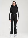 Women's Gsou Snow Classic Faux-Fur Trim Flare Dawn Ski Jumpsuit