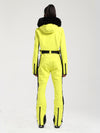 Women's Gsou Snow Classic Faux-Fur Trim Flare Dawn Ski Jumpsuit