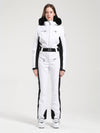 Women's Gsou Snow Classic Faux-Fur Trim Flare Dawn Ski Jumpsuit