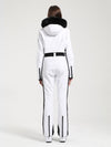 Women's Gsou Snow Classic Faux-Fur Trim Flare Dawn Ski Jumpsuit