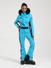 Women's Gsou Snow Classic Faux-Fur Trim Flare Dawn Ski Jumpsuit