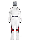 Women's Gsou Snow Retro Belted Stripe Flare Ski Jumpsuit