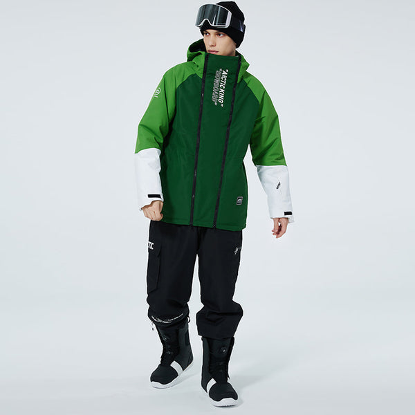 Men's Double Zippers Mountain Discover Snow Suits