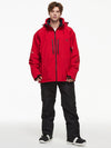 Men's Backcountry Mountain Windbreaker Thermal Snow Suits with Overalls Bibs