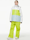 Men's Backcountry Mountain Windbreaker Thermal Snow Suits with Overalls Bibs