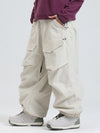 Women's Gsou Snow Urban Slope KneeFlex Cargo Pockets Baggy Snow Pants