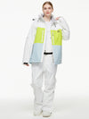 Men's Backcountry Mountain Windbreaker Thermal Snow Suits with Overalls Bibs