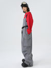 Women's East Skiing Prime Baggy Overall Cargo Snow Bibs Ski Pants