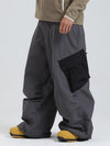 Men's Gsou Snow Mountain Chill Swag Cargo Pockets Snowboard Pants