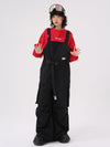 Women's East Skiing Prime Baggy Overall Cargo Snow Bibs Ski Pants