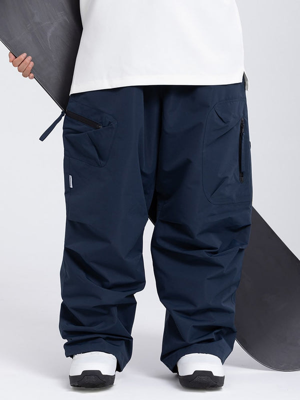 Men's Prime Mountain Baggy Snow Pants with Dual Side Cargo Pockets