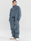 Women's Nandn Mountain Cargo Baggy Snowsuit One Piece Snow Jumpsuit