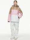 Women's Arctic Queen Mountain Windbreaker Thermal Snow Suits with Overalls Bibs