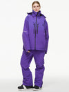 Women's Arctic Queen Mountain Windbreaker Thermal Snow Suits with Overalls Bibs