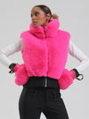 Women's Mountain Luxe High Pile Fleece Winter Fashion Ski Vest