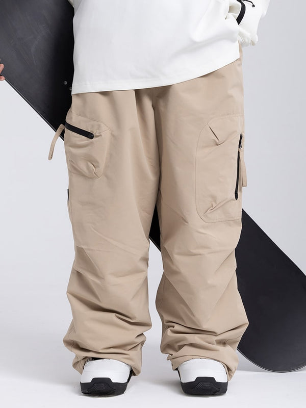 Women's Prime Mountain Baggy Snow Pants with Dual Side Cargo Pockets