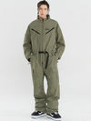 Women's Nandn Mountain Cargo Baggy Snowsuit One Piece Snow Jumpsuit