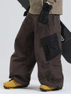 Men's Gsou Snow Mountain Chill Swag Cargo Pockets Snowboard Pants