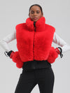 Women's Mountain Luxe High Pile Fleece Winter Fashion Ski Vest