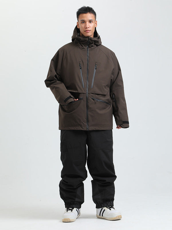 Men's Gsou Snow Durable Mountain Pro All Function Cargo Snow Suit