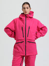 Women's Gsou Snow Durable Mountain Pro All Function Cargo Snow Jacket