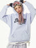 Women's SWAGLI Snow Fluffy Baggy Snow Hoodie With Cute Bear Ears