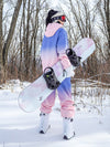 Women's Colorful Neon Winter Fun Mountain Snowboard Suits